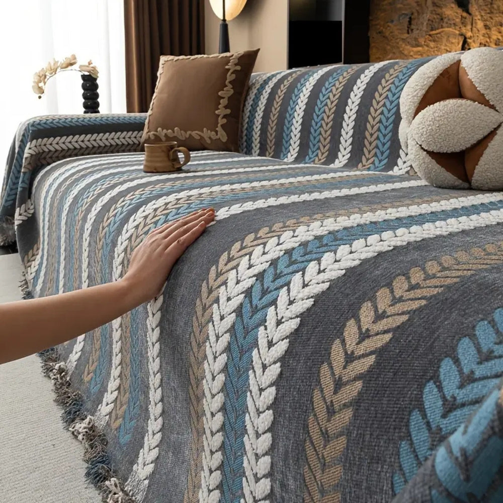 Cascade Stripe Couch Cover