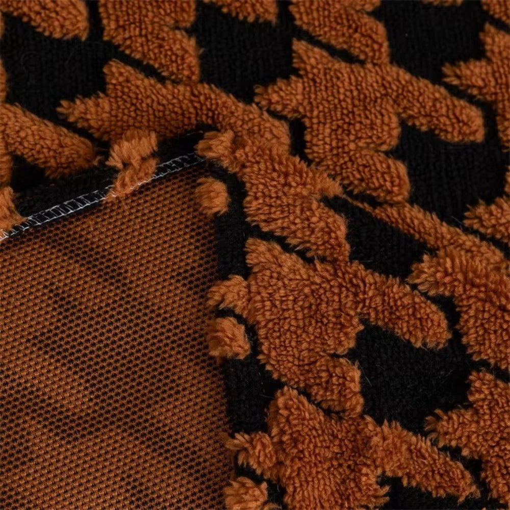 Cavalli Houndstooth Plush Couch Cover