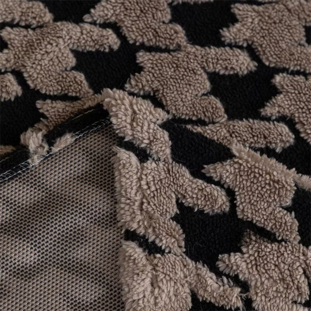 Cavalli Houndstooth Plush Couch Cover