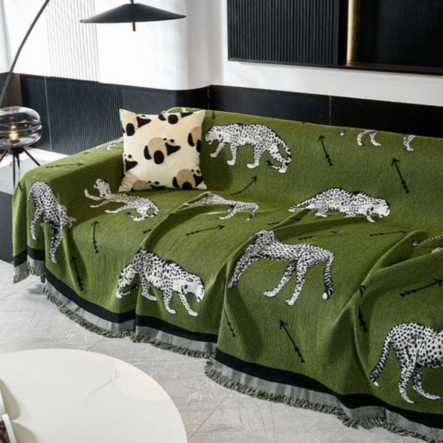 Chantesse Panda Leopard Print Couch Cover
