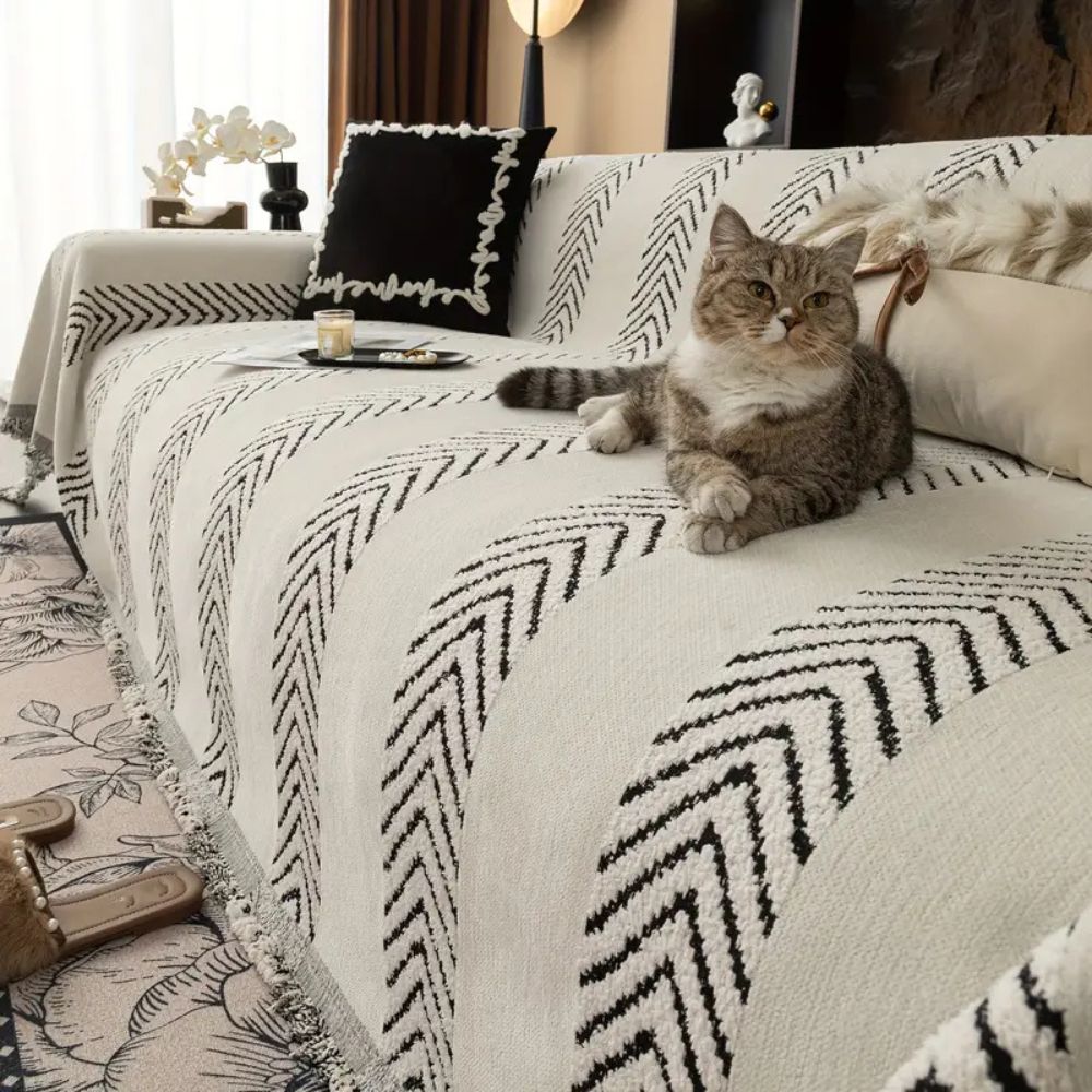 Chevron Echo Line Couch Cover