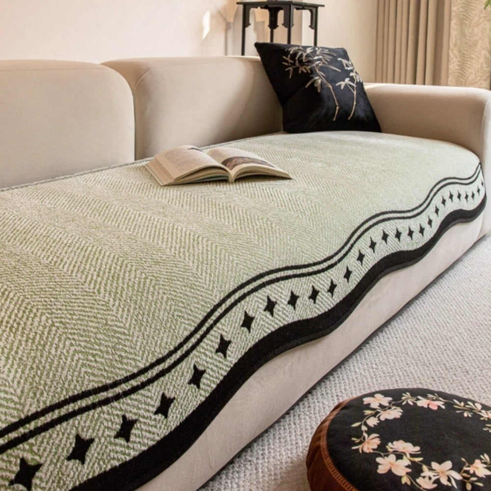 Modern Wave Anti-Slip Couch Cover