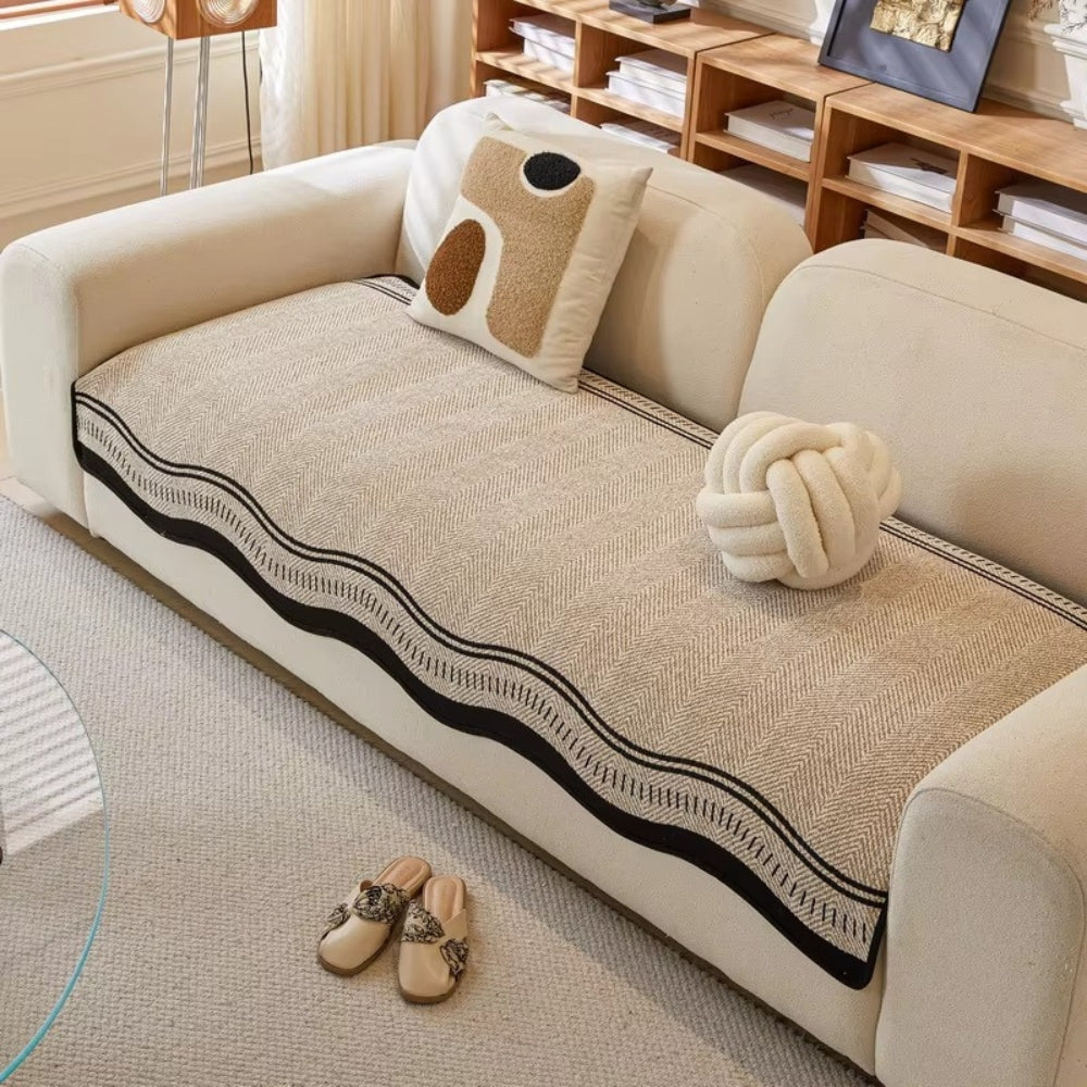 Modern Wave Anti-Slip Couch Cover