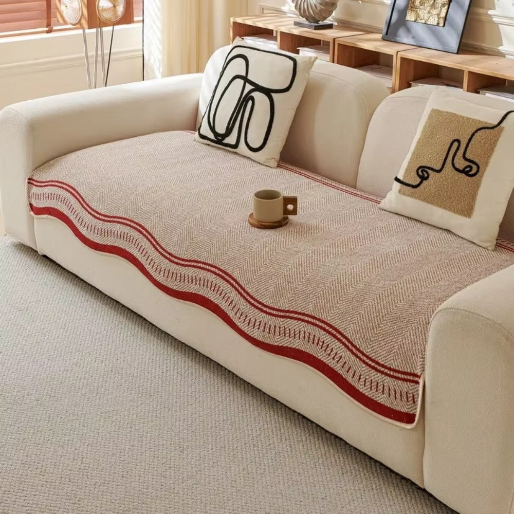 Modern Wave Anti-Slip Couch Cover