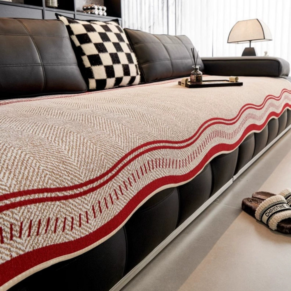 Modern Wave Anti-Slip Couch Cover