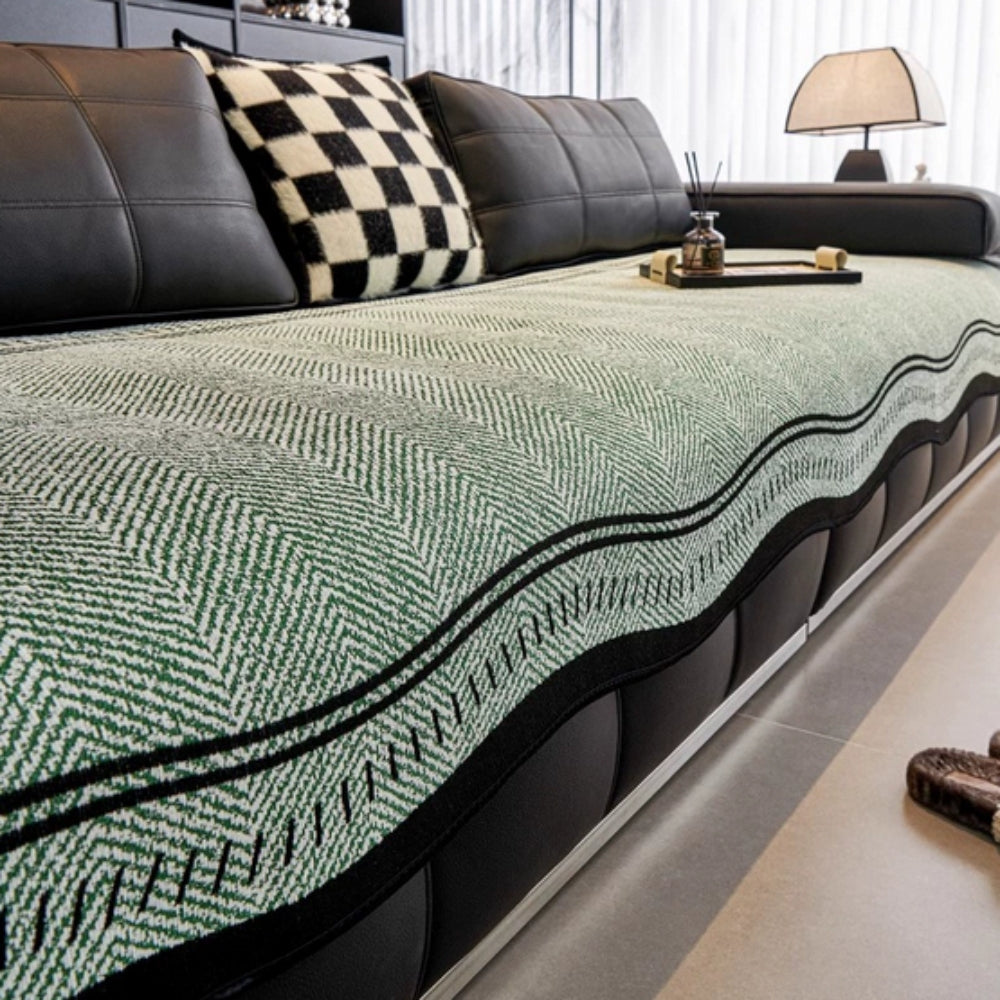 Modern Wave Anti-Slip Couch Cover