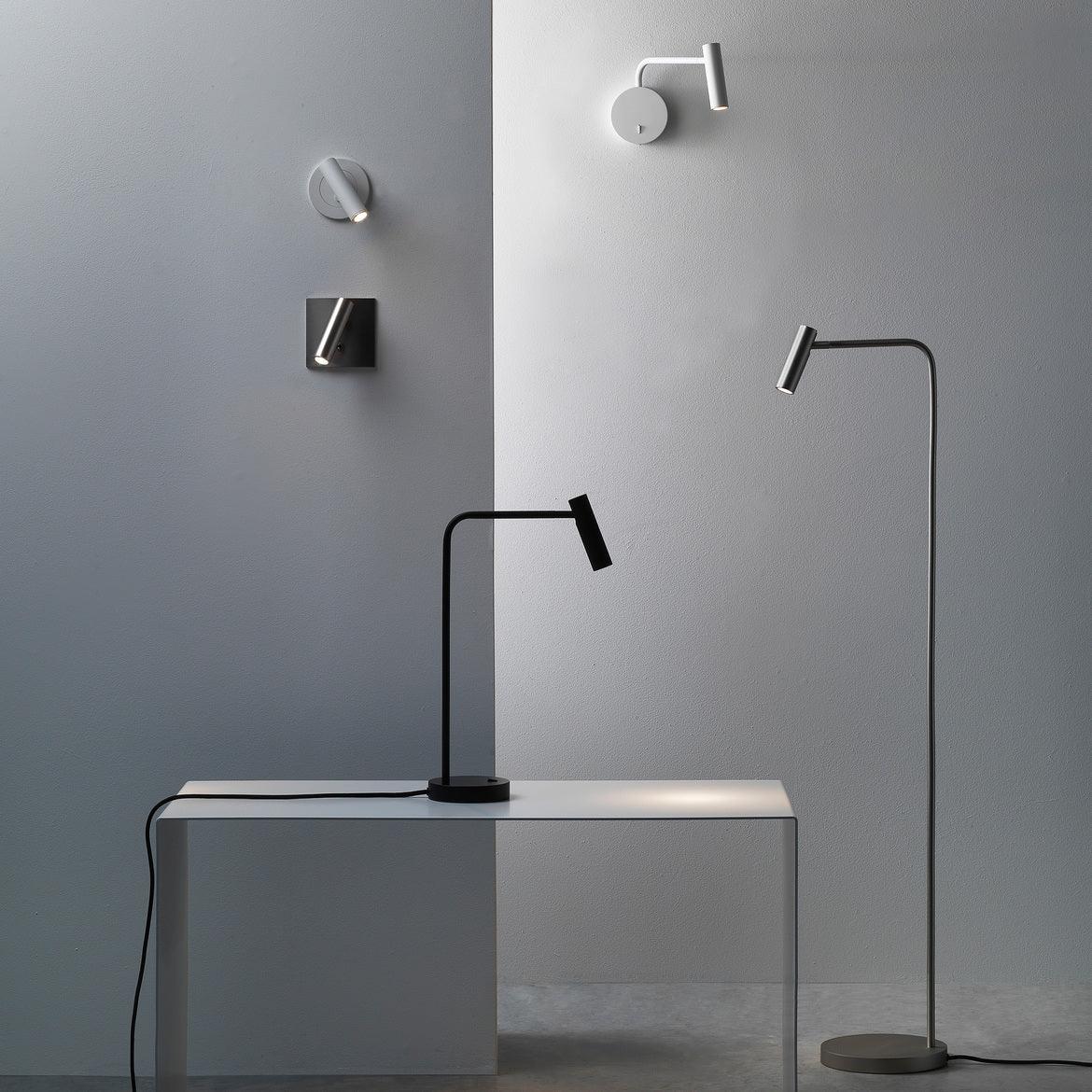 Adjustable Metal Wall Reading Lamp with Cylindrical Head
