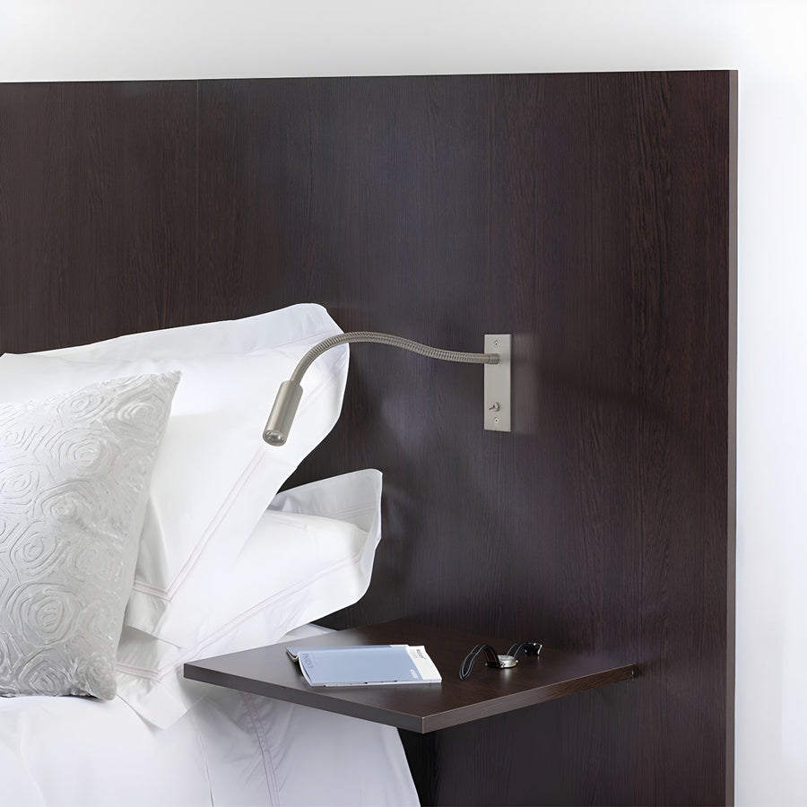 Adjustable Gooseneck Metal Wall Lamp with Cylindrical Head