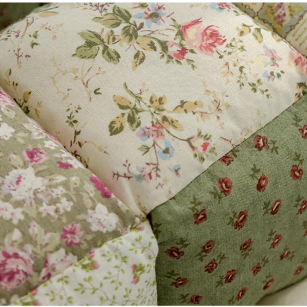 Floral Bloom Quilted Couch Cover