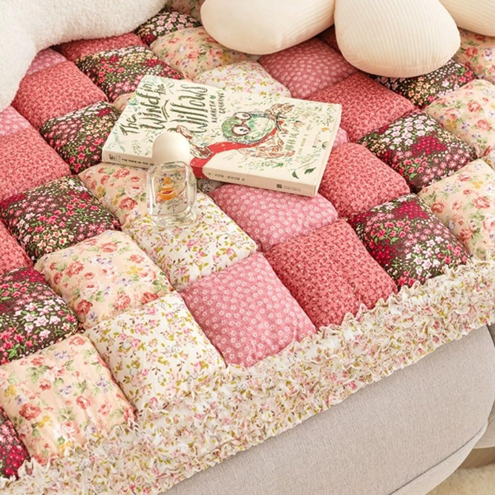 Colourful Retro Pastoral Style Couch Cover
