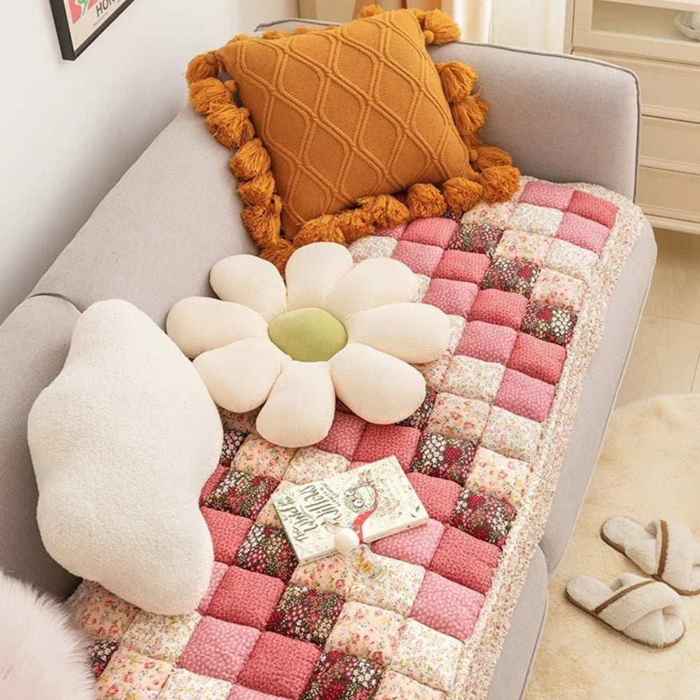Colourful Retro Pastoral Style Couch Cover