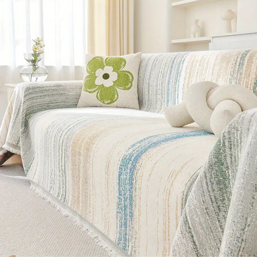 Serene Stripes Couch Cover