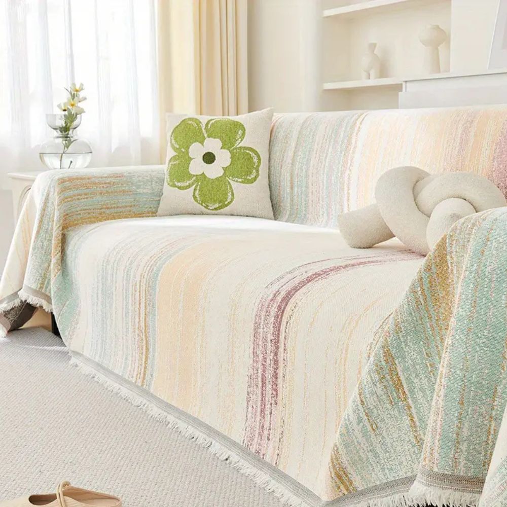 Serene Stripes Couch Cover