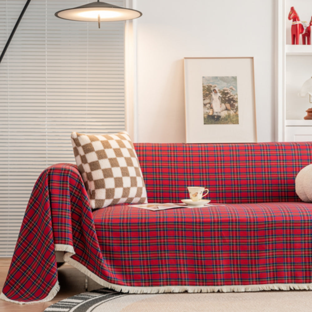 Hearthline Cottage Plaid Couch Cover