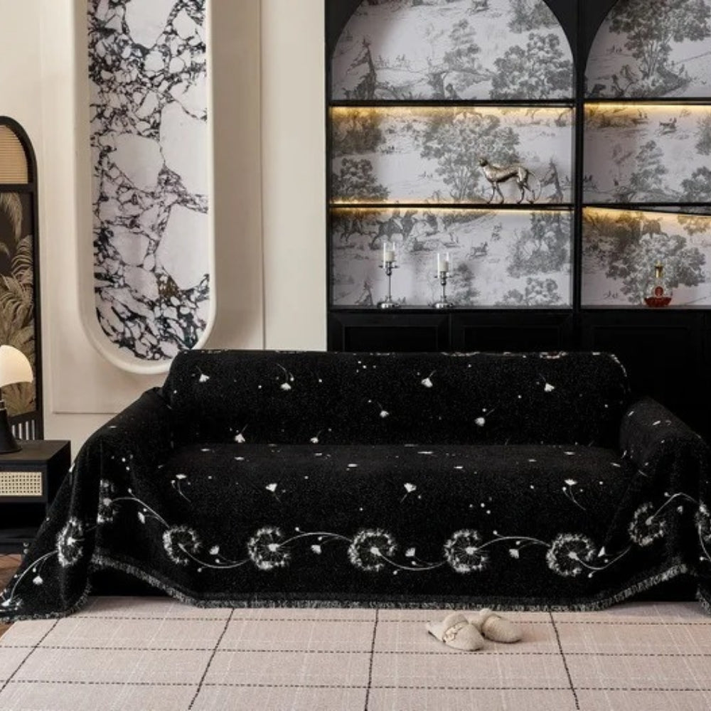 Japandi Dandelion Puff Couch Cover