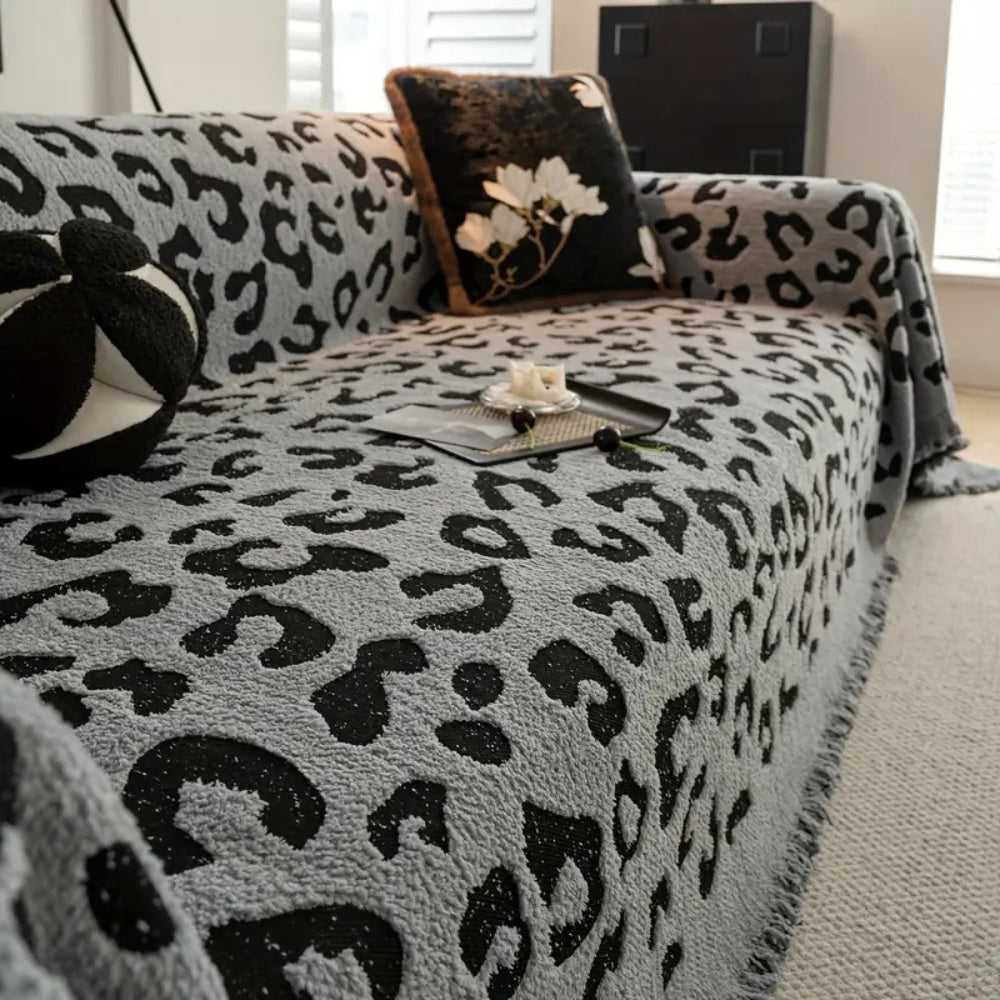 Leopard Print Bohemian Couch Cover