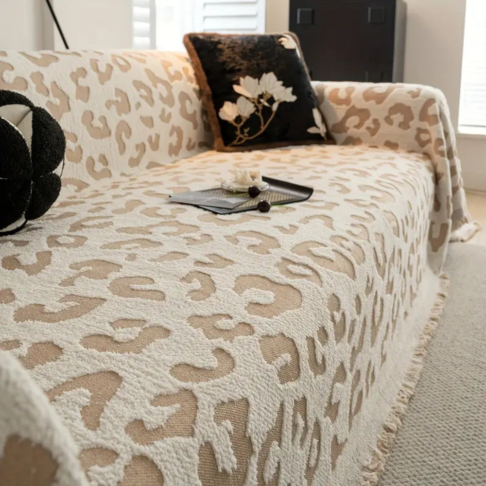 Leopard Print Bohemian Couch Cover
