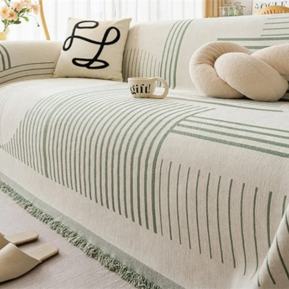 Luxurious Snowflake Chenille Couch Cover