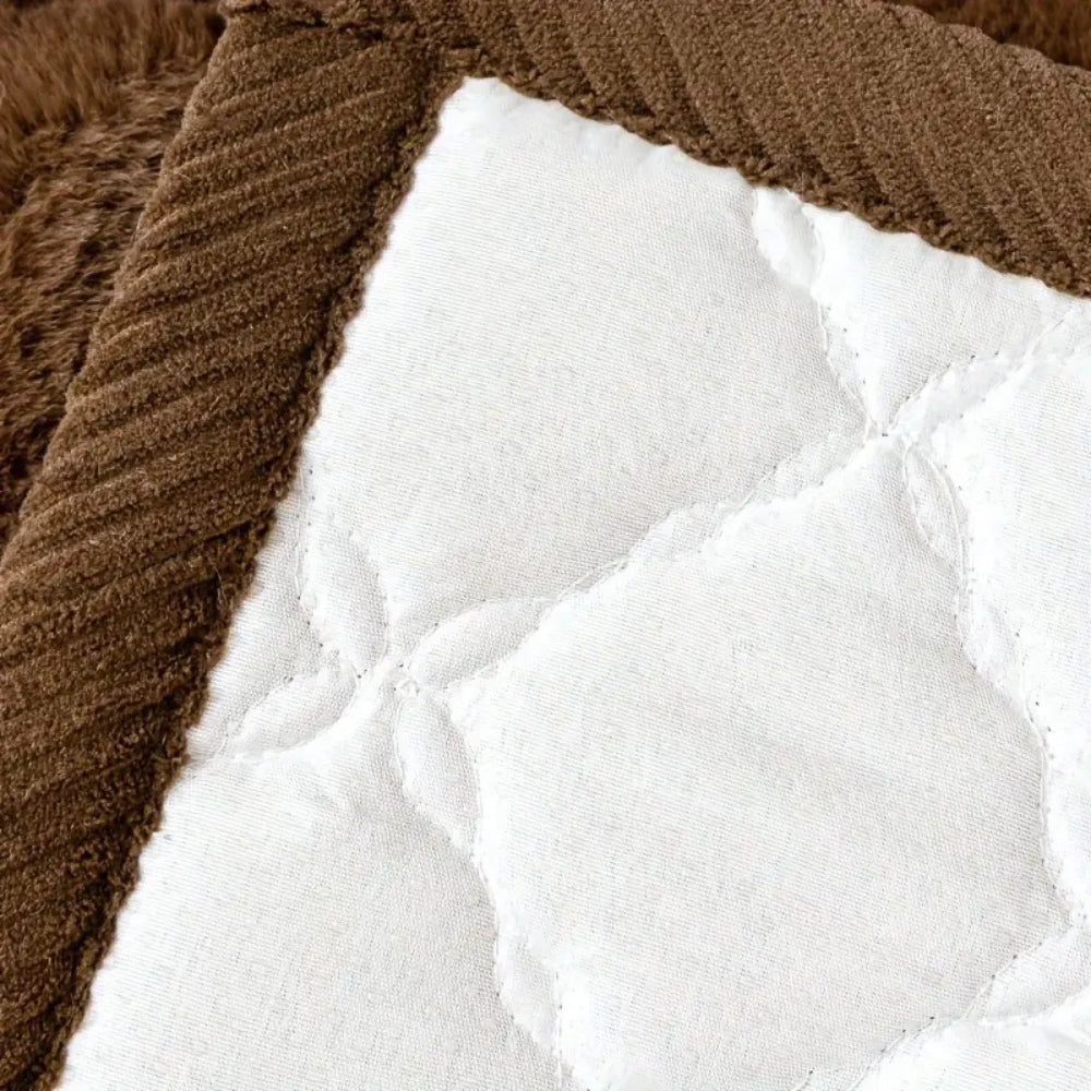 Luxury Plush Diamond Stitched Couch Cover