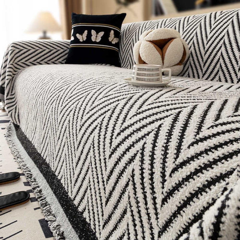 Marella Soft Chevron Couch Cover