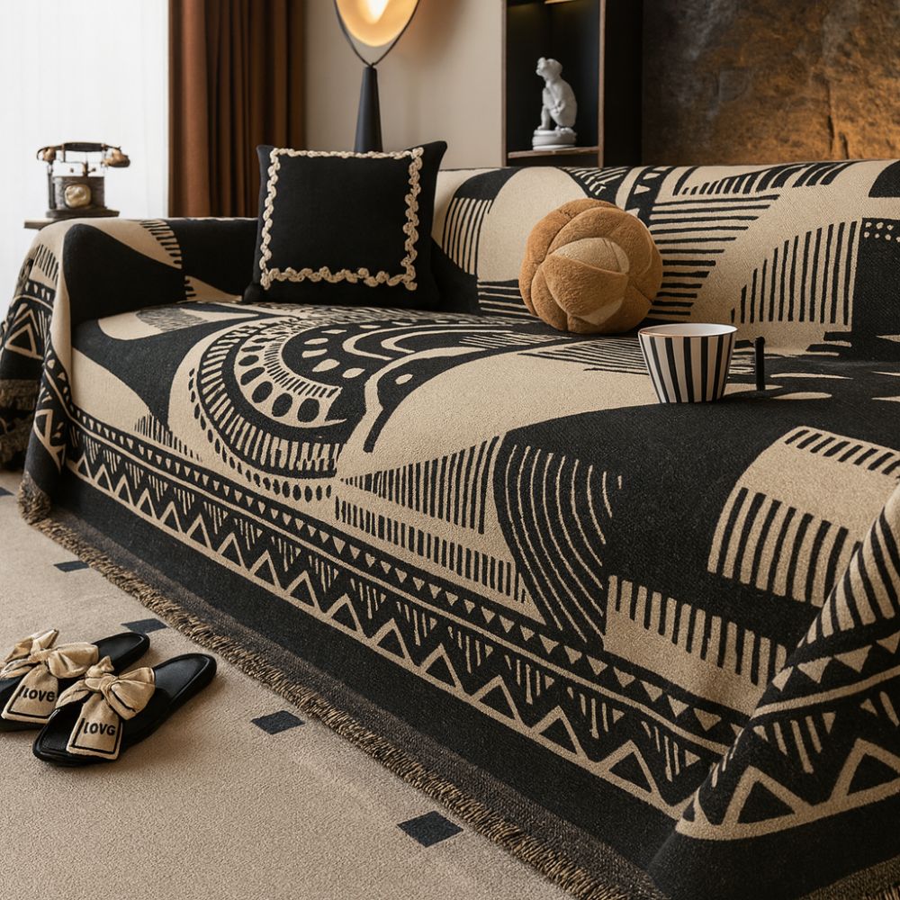 Mystic Lines Pattern Couch Cover