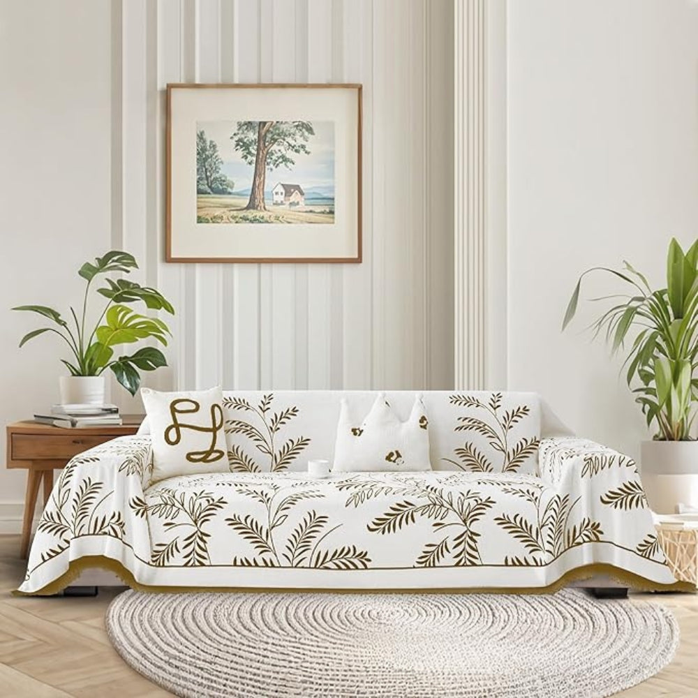 Nature's Embrace Chenille Couch Cover