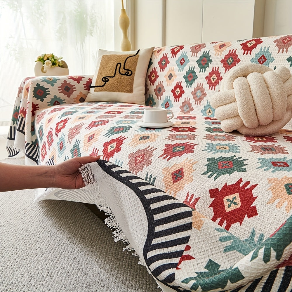 Nomad Charm Geometric Couch Throw Cover