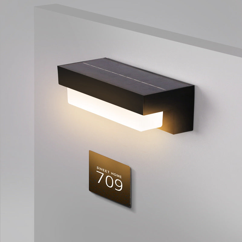 Solar Wall Sconce for Entryways