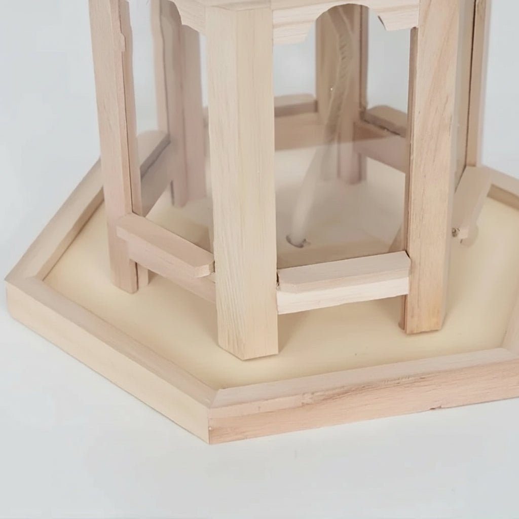Wooden Bird Feeder Hanging Seed House Outdoor Garden