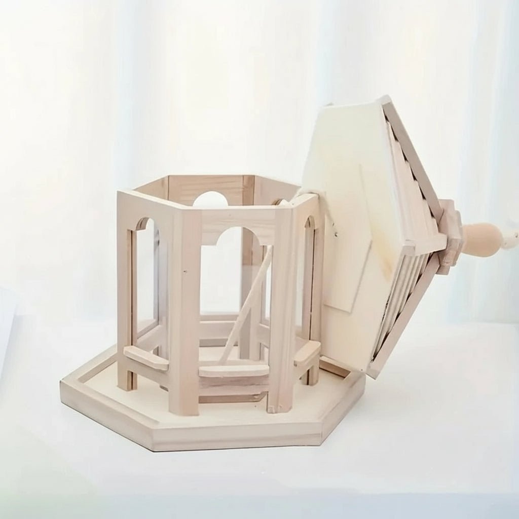 Wooden Bird Feeder Hanging Seed House Outdoor Garden