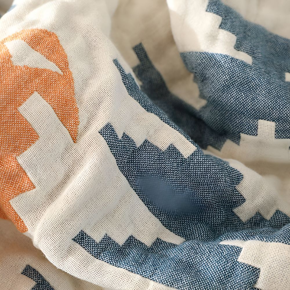Reversible Geometric Blanket Couch Cover