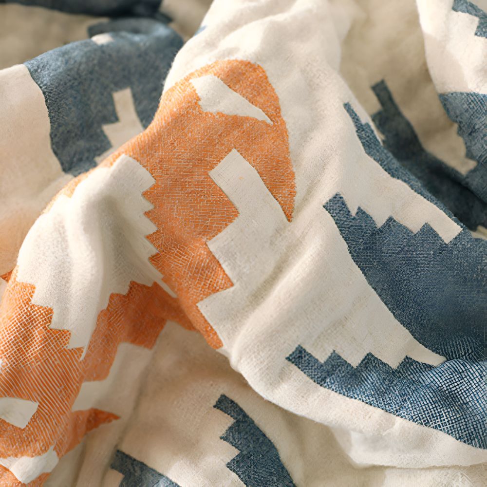 Reversible Geometric Blanket Couch Cover