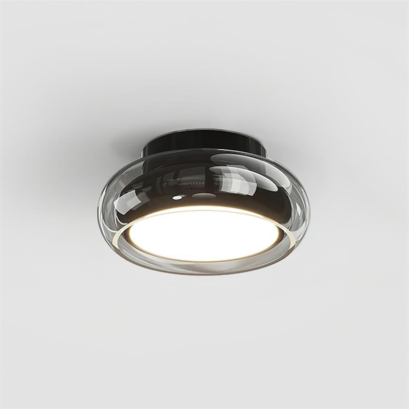 Retro Glass Flush Mount Ceiling Light Vintage Indoor Lamp