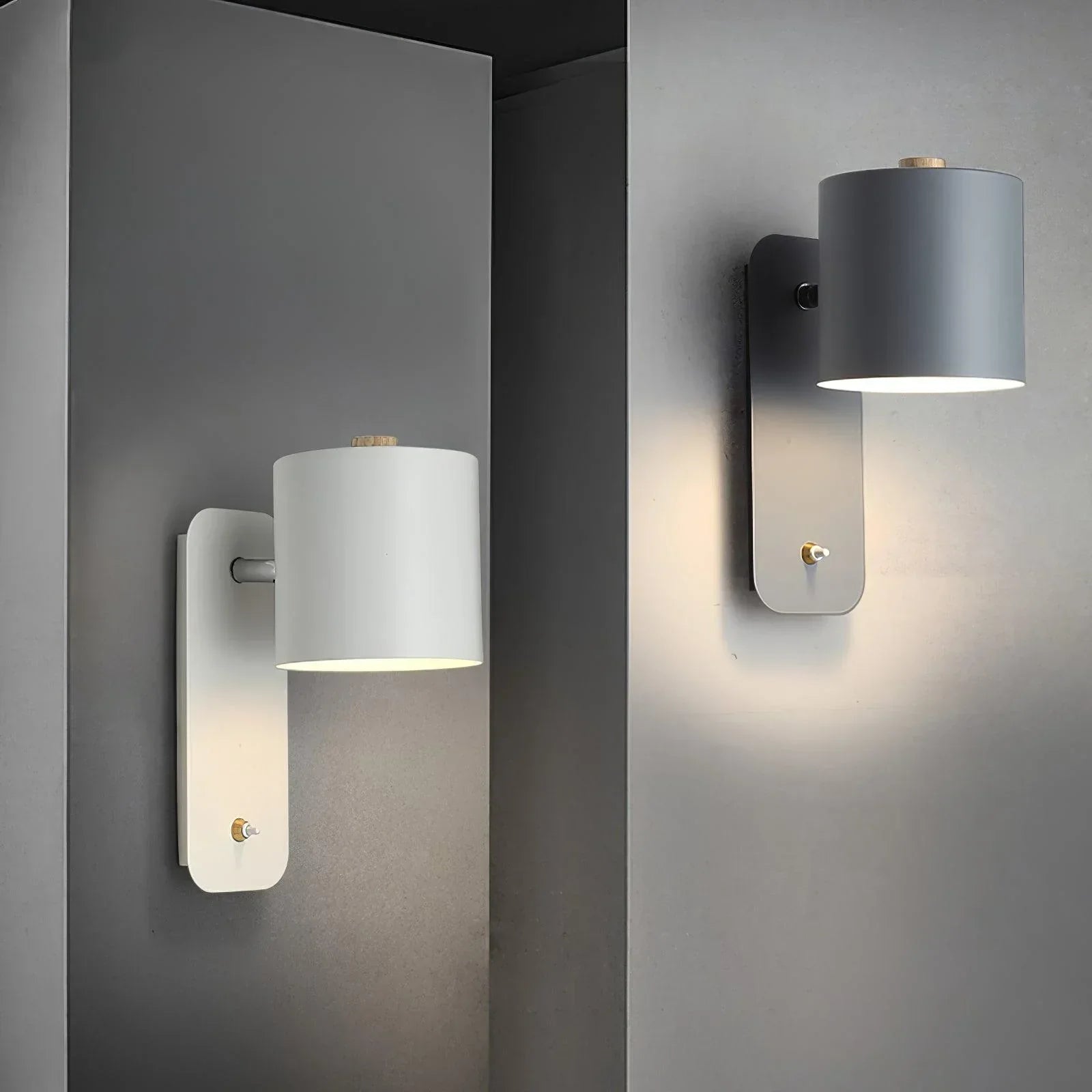 Modern Cylinder Plug-in Wall Lamp
