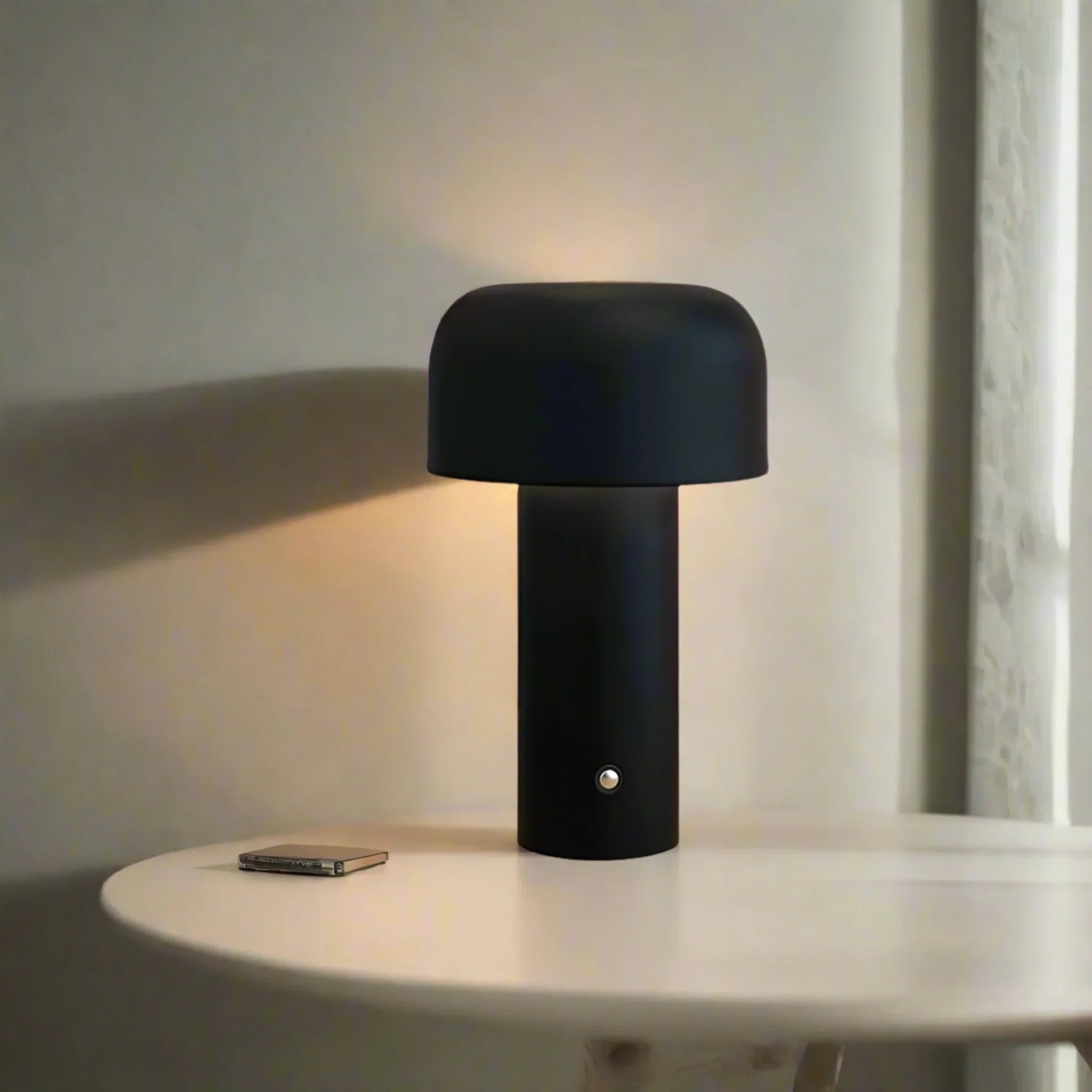 Rechargeable LED Table Lamp with Metal Shade