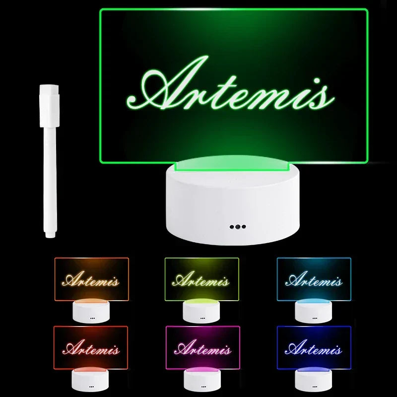 Illuminated Acrylic Writing Board with USB Power