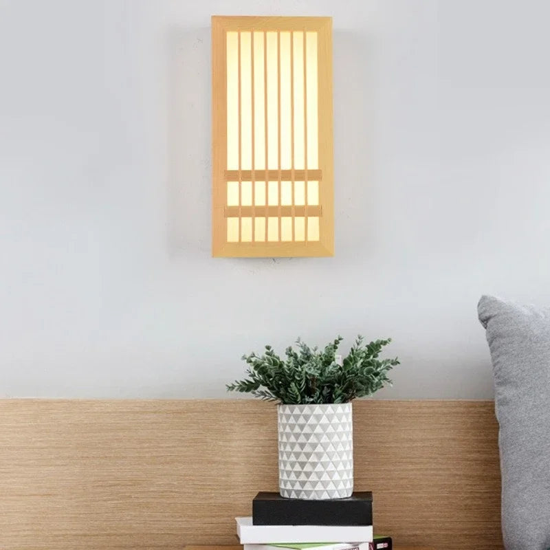 Japandi Wooden Wall Light LED Minimalist Decorative Sconce