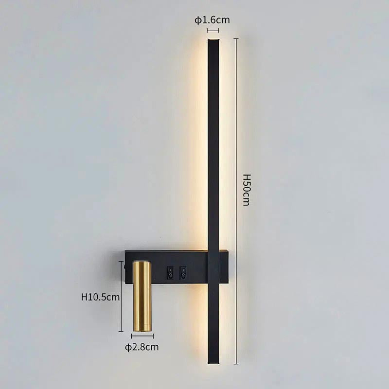 Swivel Led Wall Light With Adjustable Reading Head