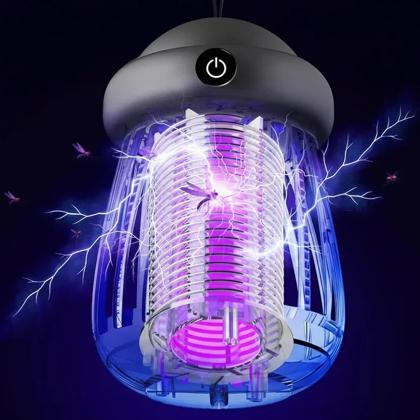 UV Mosquito Killer Lamp – 3000V Electric Bug Zapper – Rechargeable