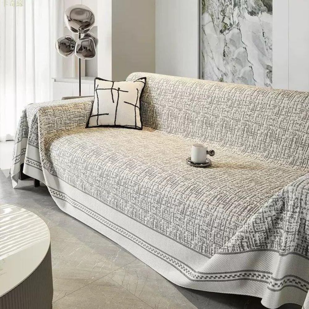 Sahara Sketch Chenille Couch Cover