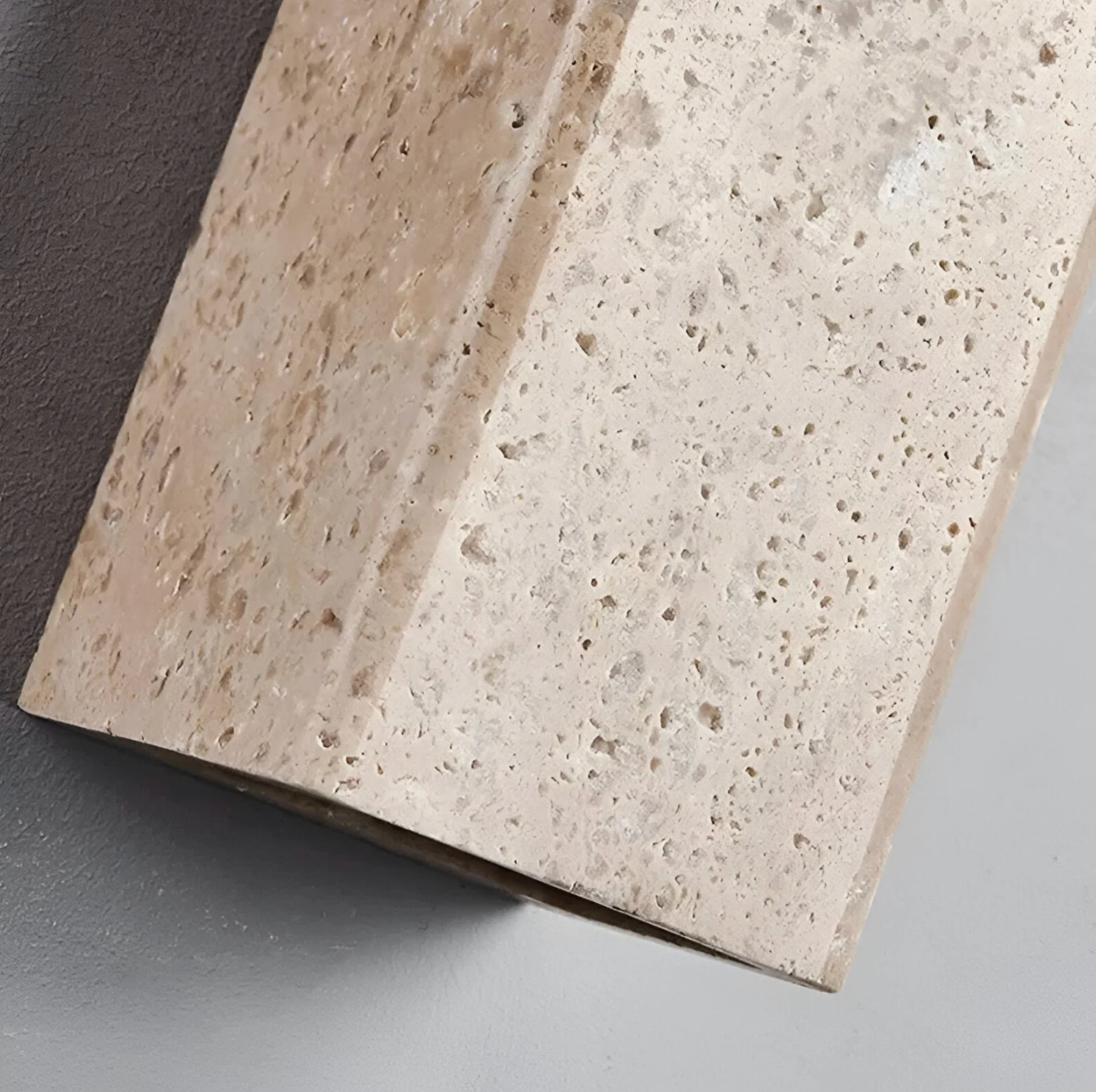 Travertine Wall Light Natural Stone Modern Minimalist Sconce