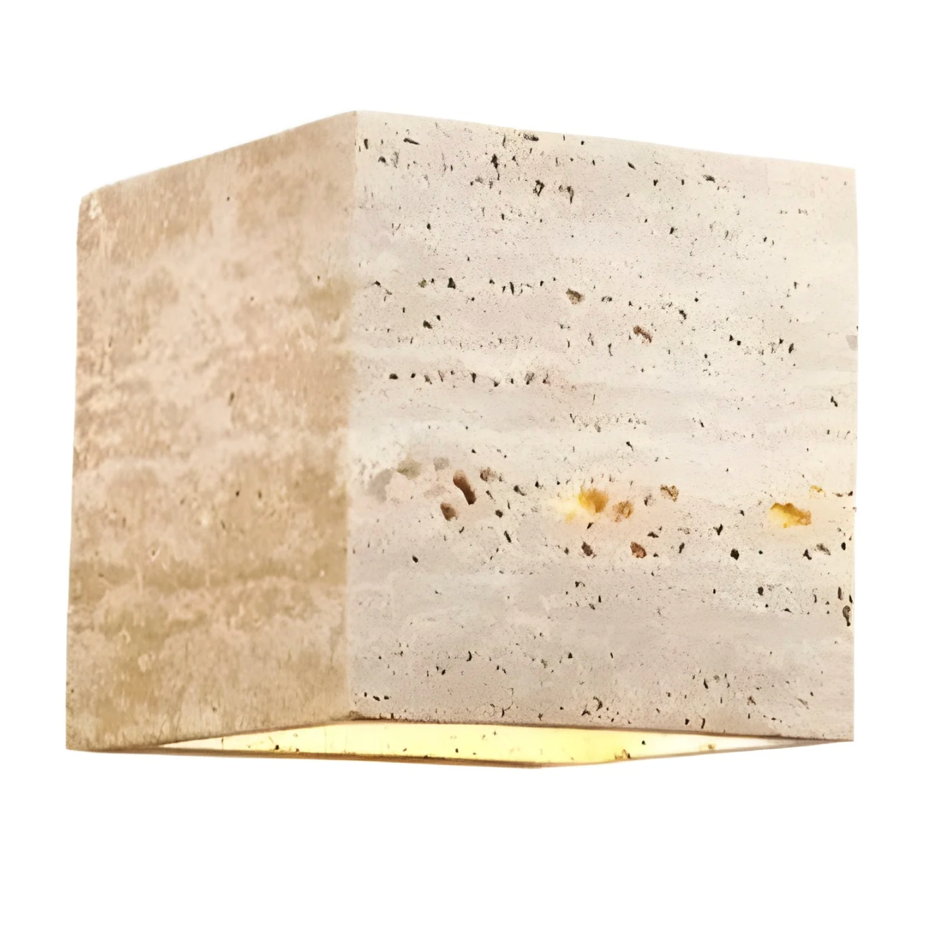 Travertine Wall Light Natural Stone Modern Minimalist Sconce