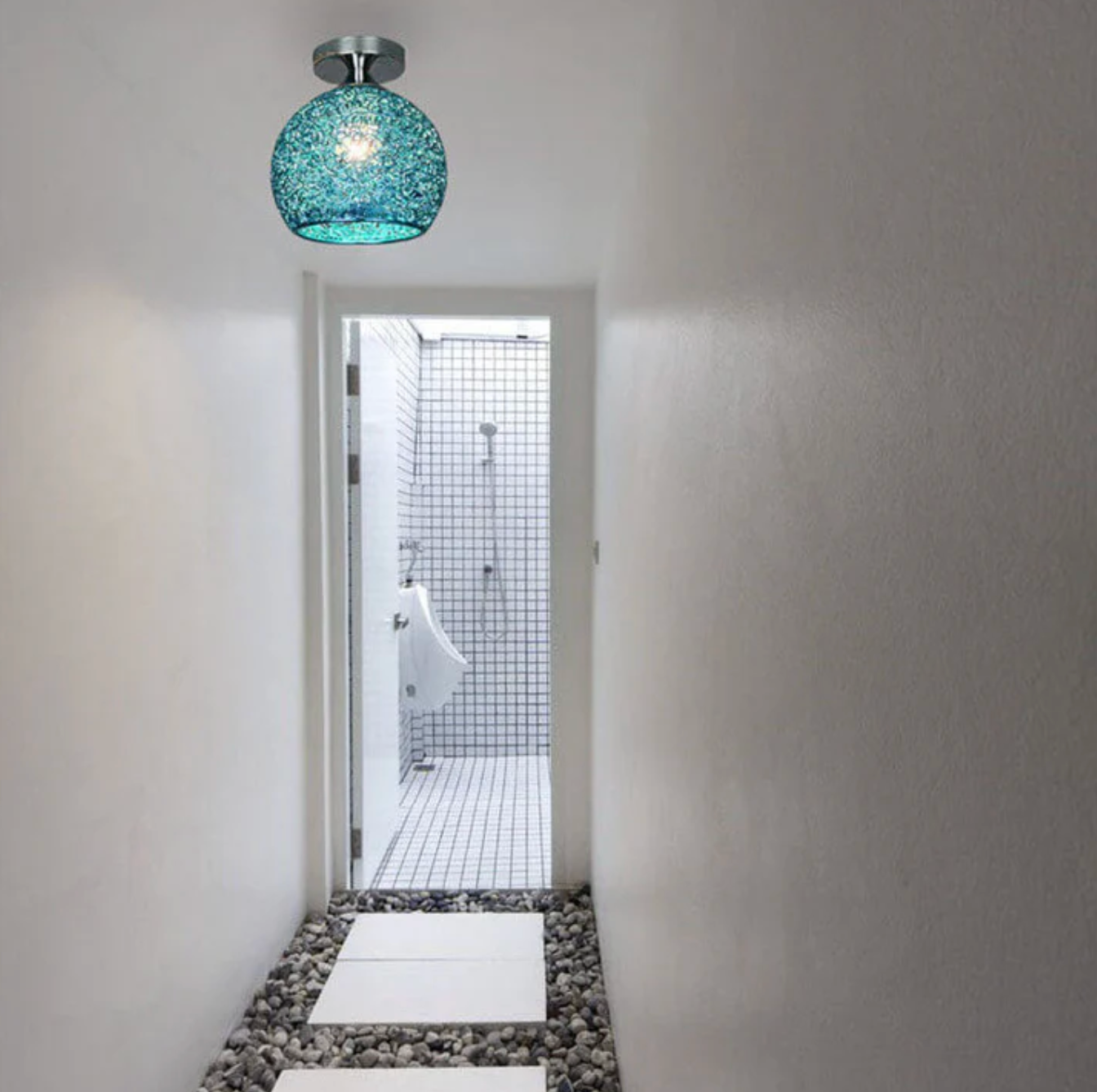 Metal Globe Ceiling Light Modern Flush Mount Lamp
