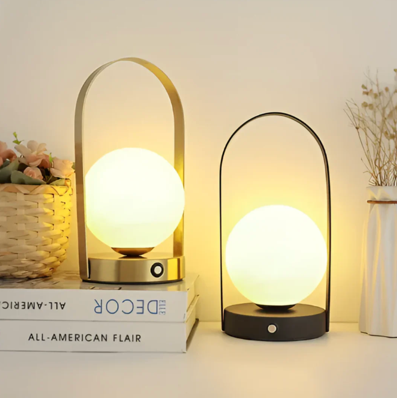 LED Globe Table Lamp Modern Minimalist Night Light