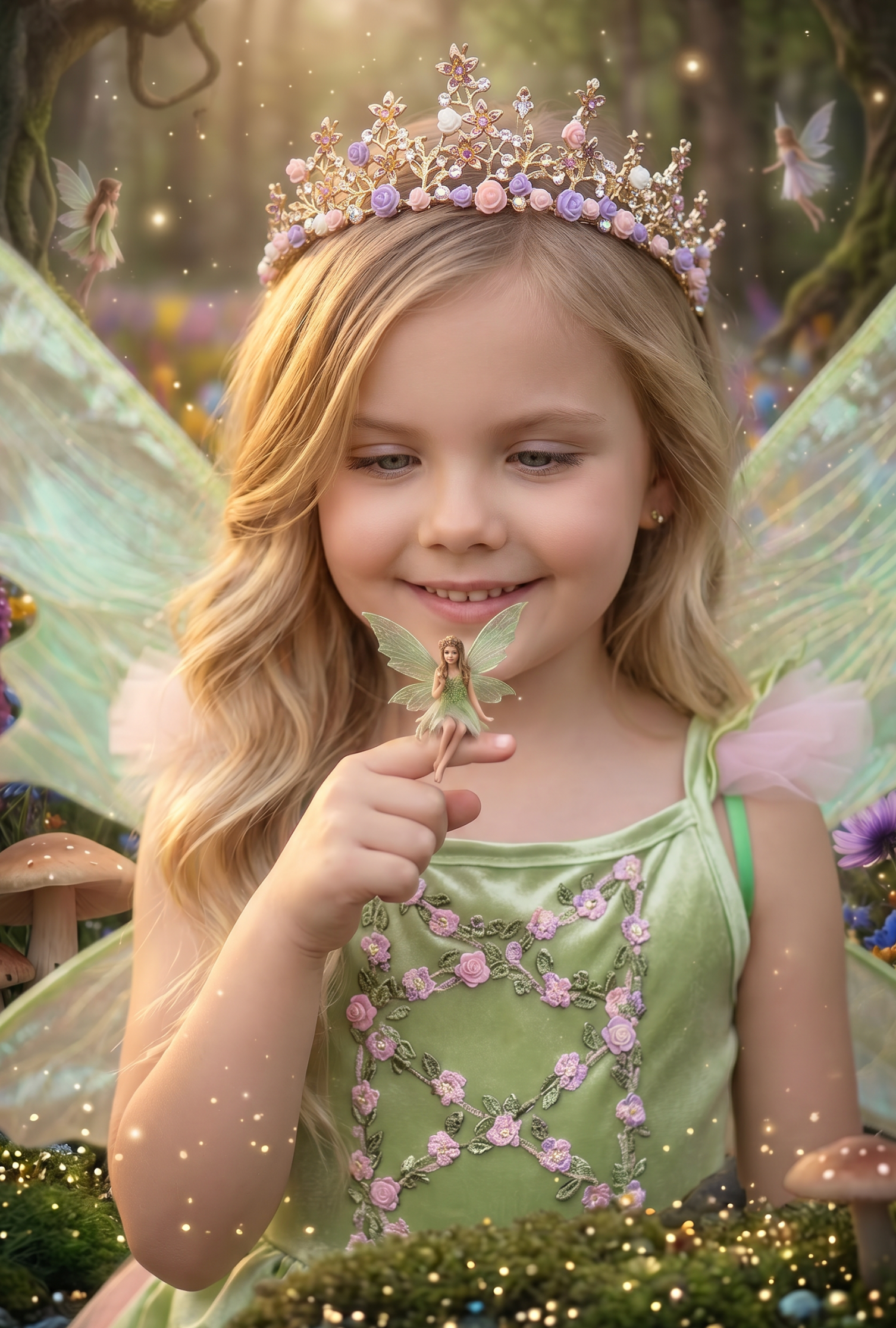 FANCIFUL FAIRY DRESS & WING SET