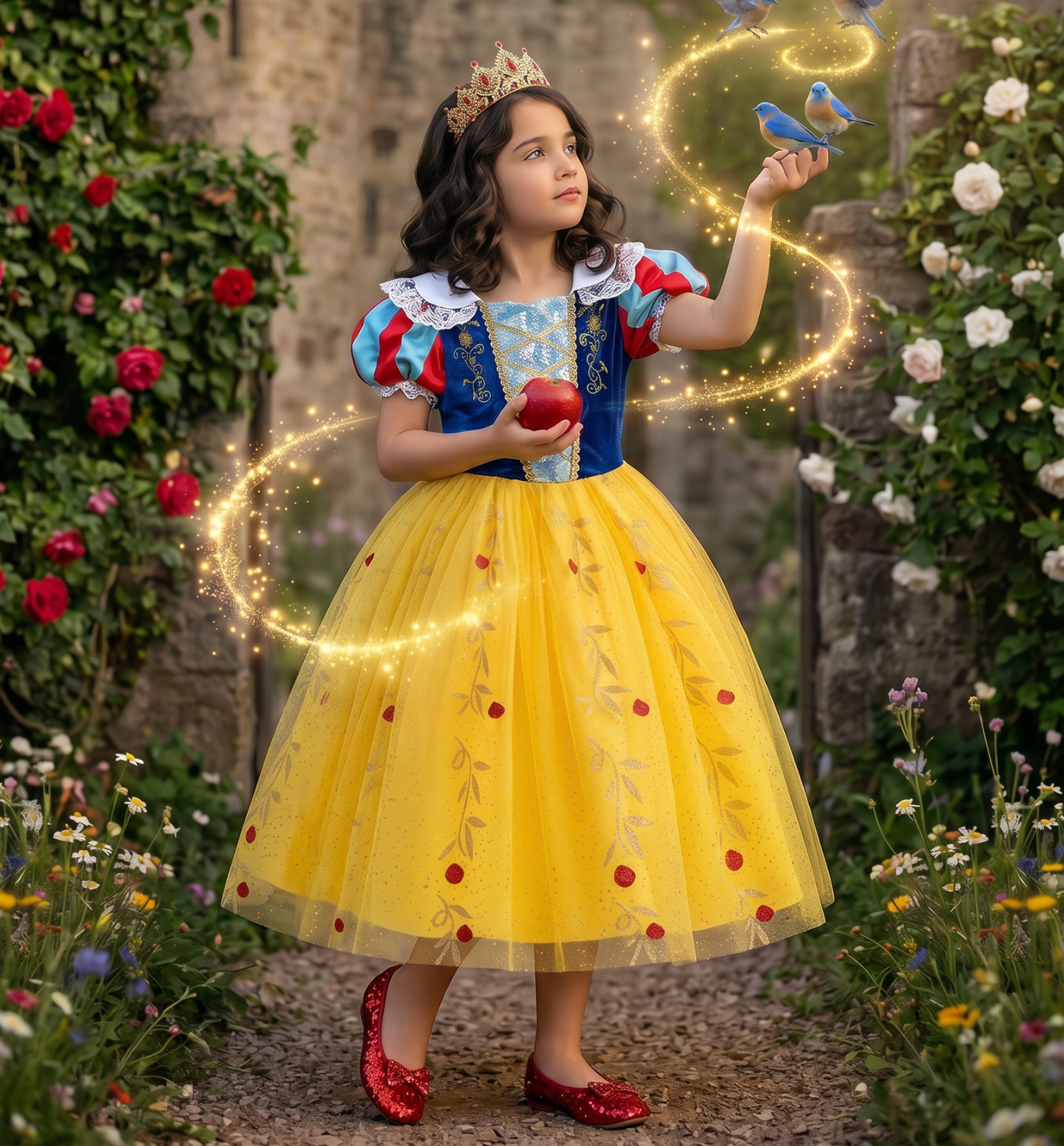 FAIREST OF ALL DRESS & CAPE SET