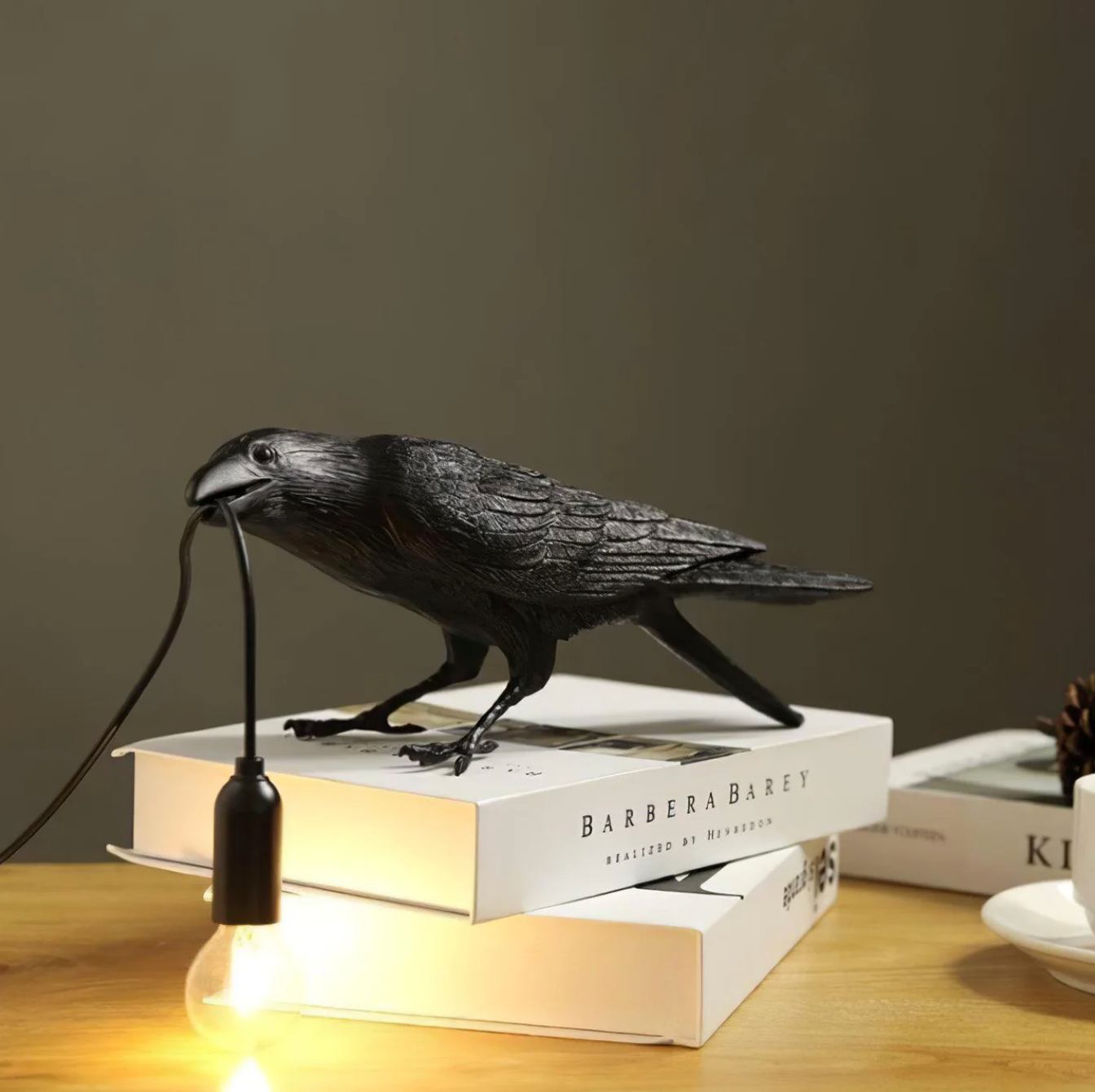 Raven Table Lamp Modern Bird Light Decorative Desk Lamp