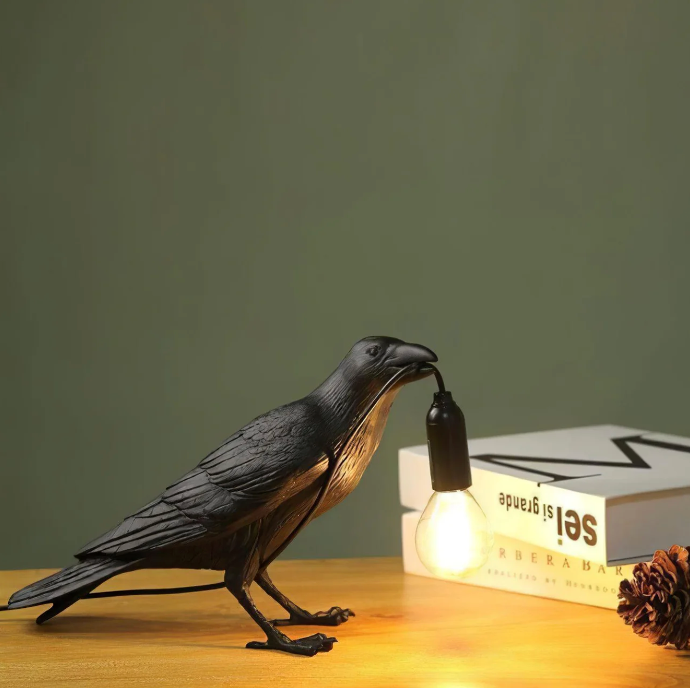 Raven Table Lamp Modern Bird Light Decorative Desk Lamp
