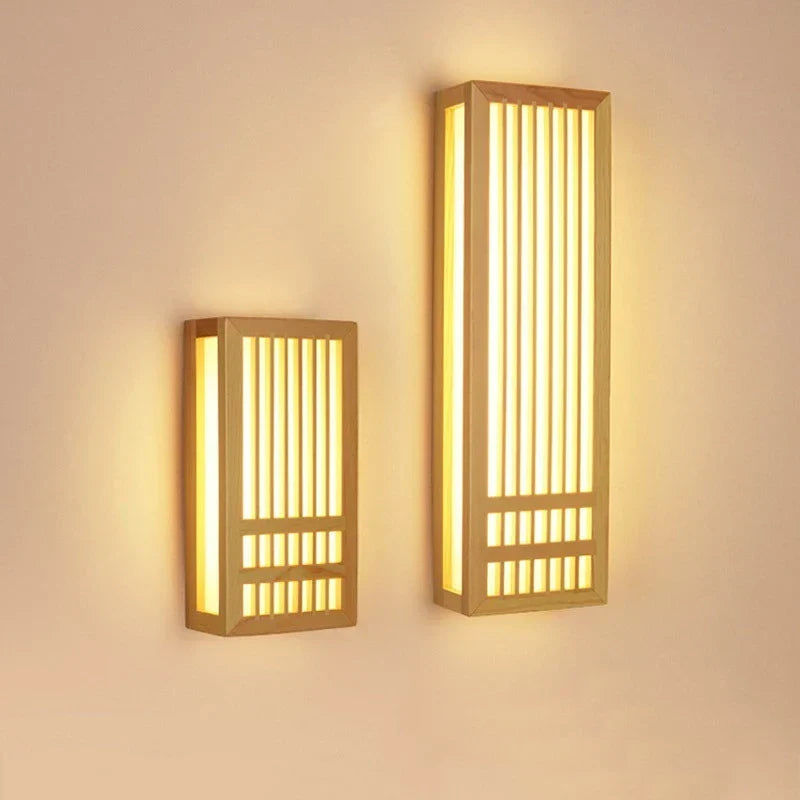 Japandi Wooden Wall Light LED Minimalist Decorative Sconce