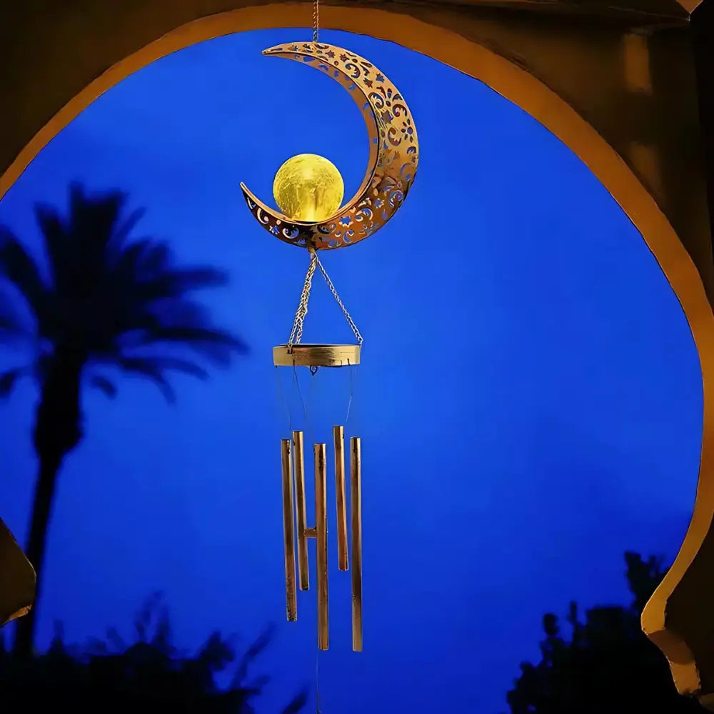 Solar Hanging Garden Light With Sun Shape Glass Ball And Dusk Sensor